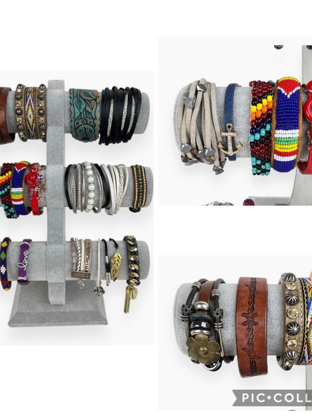 Bracelets Lot 21 Variety Y2K Grunge Western Leather Braids Cords Earthy Wearable